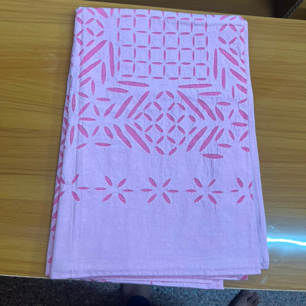 Artistic Applique Single Bedsheet for Home
