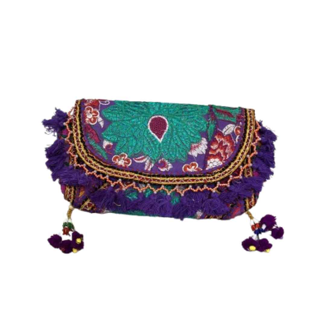 Nomad Banjara Embroidered Sling Purse