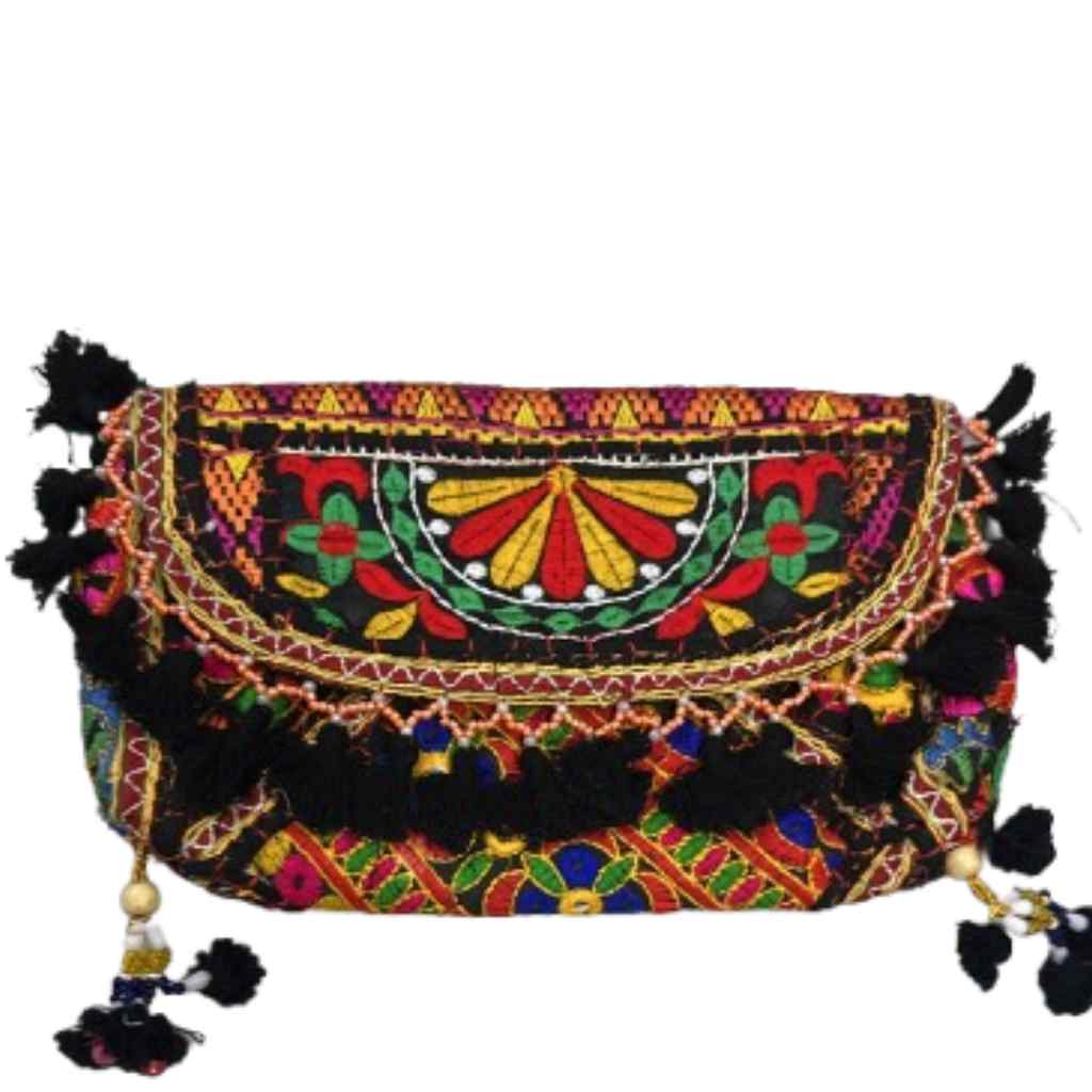 Nomad Banjara Embroidered Sling Purse