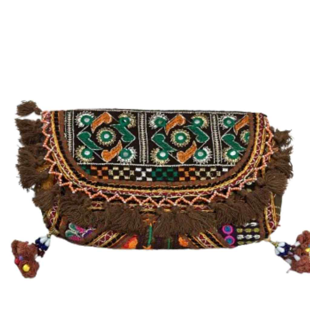 Nomad Banjara Embroidered Sling Purse