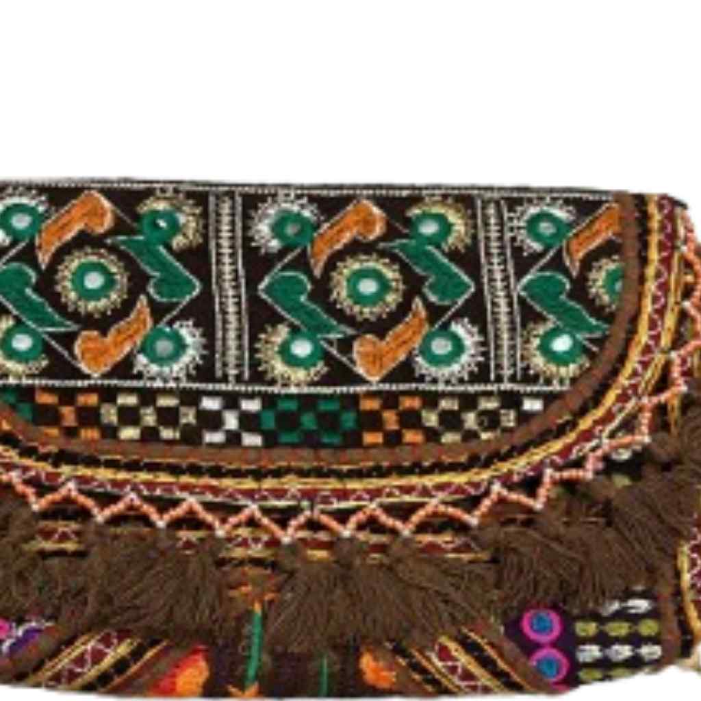 Nomad Banjara Embroidered Sling Purse