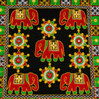Elephant Threadwork Rajasthani Tote Bag