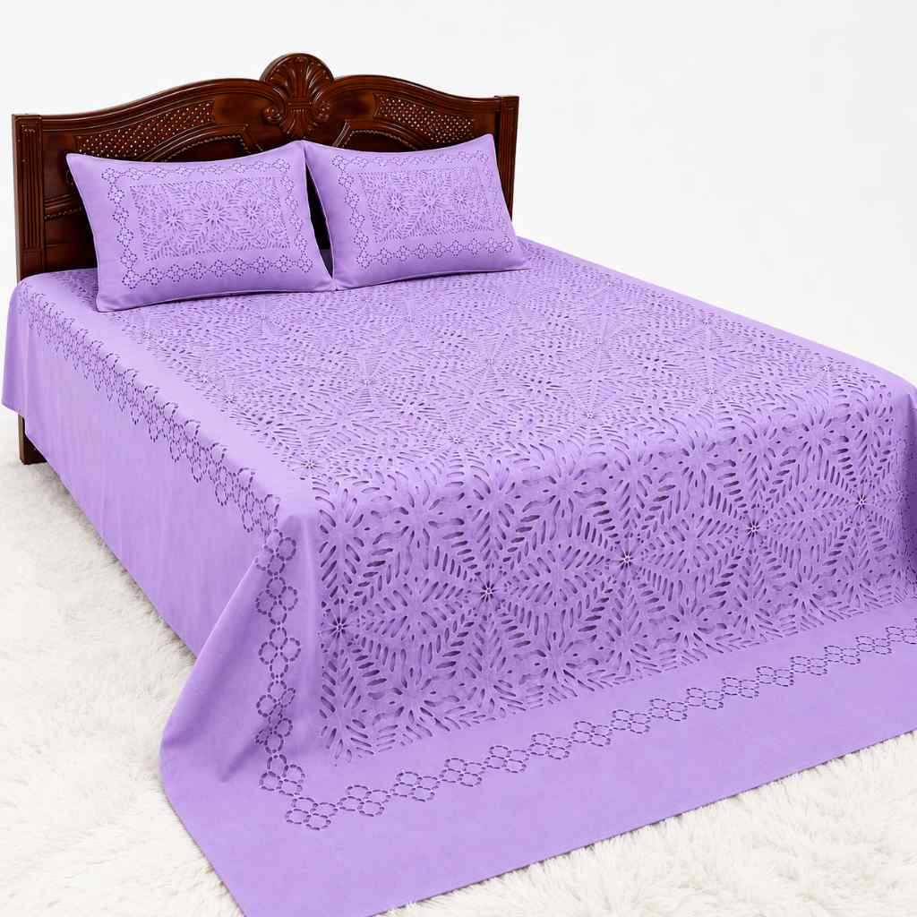 Timeless Applique Cutwork Bedsheet Set