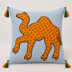 Traditional Indian Camel Applique Cushion Cover