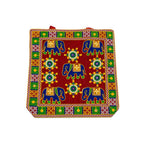Elephant Threadwork Rajasthani Tote Bag