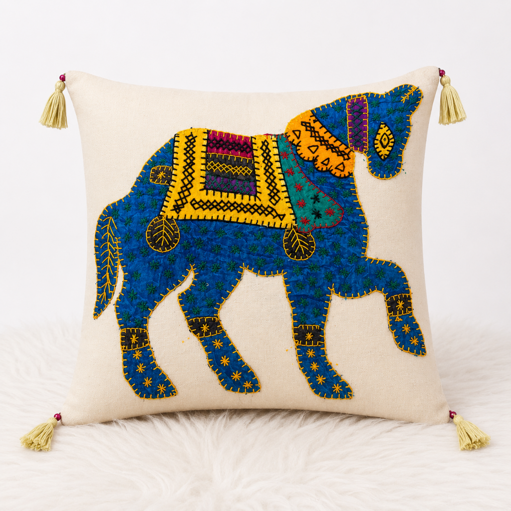 Heritage Horse Applique Cushion Cover