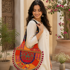 Wanderlust Tassel Embroidered  Tote Bag