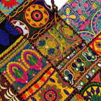 Colorful Bliss Cotton Bag with Detailed Embroidery Work