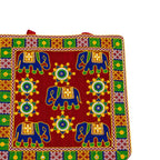 Elephant Threadwork Rajasthani Tote Bag