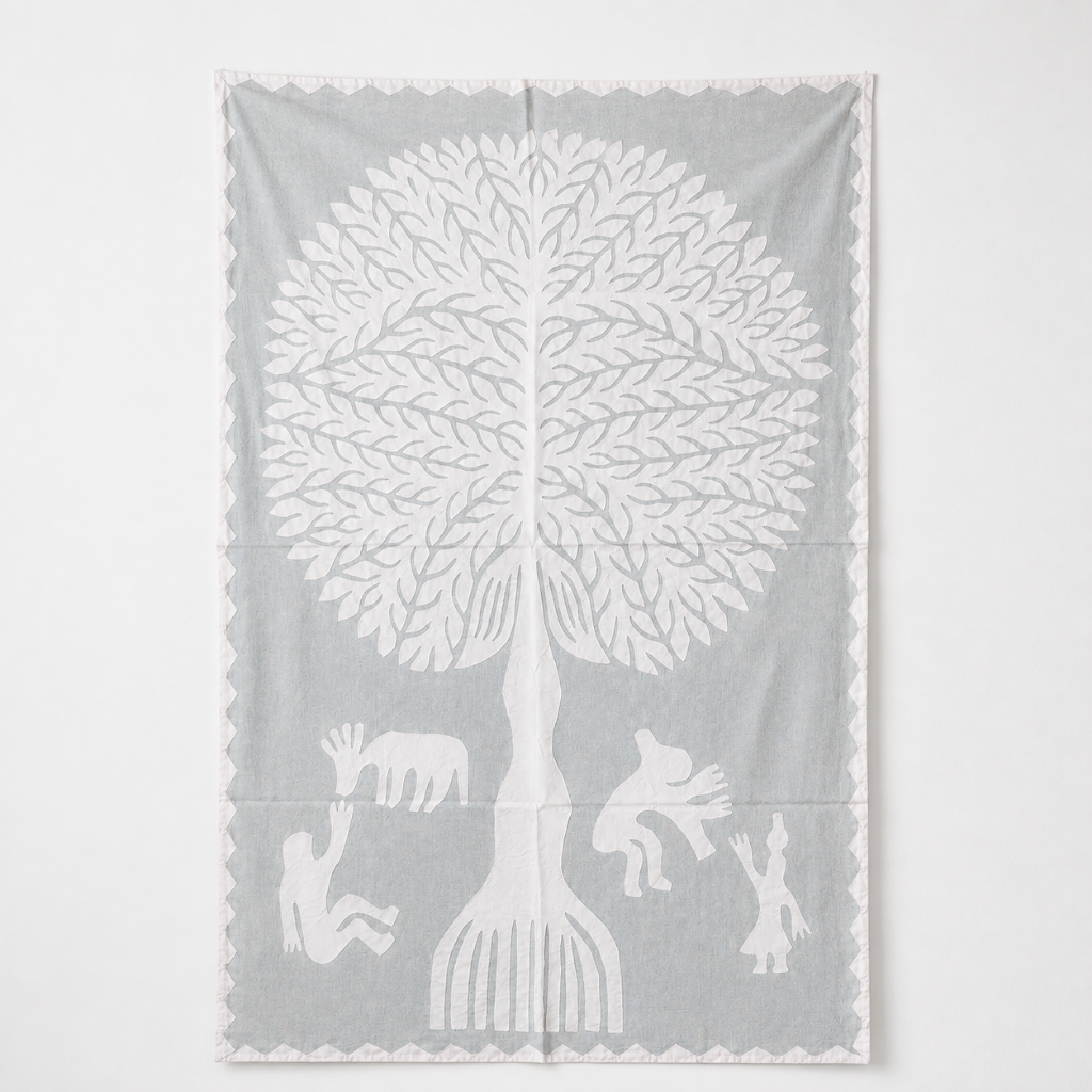 Tree of Life Cutwork Applique Wall Tapestry