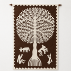 Tree of Life Cutwork Applique Wall Tapestry