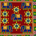 Elephant Threadwork Rajasthani Tote Bag