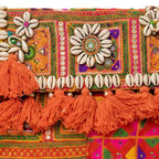 Embroidered Fringe Banjara Laptop Bag for Women