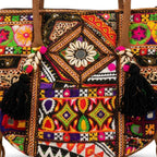 Fringe Play Embroidered Banjara Tote Bag