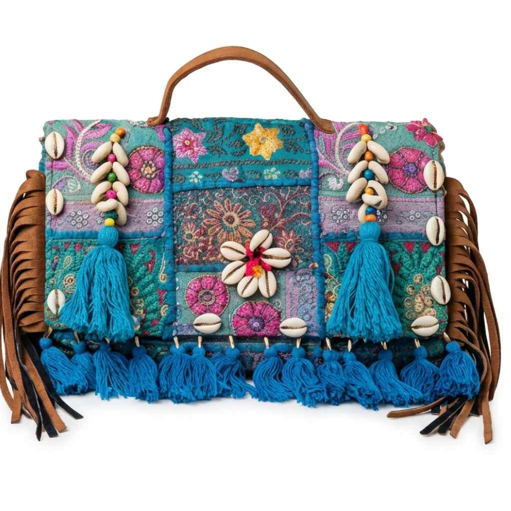 Fusion Bling Embroidered Banjara Handbag