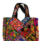 Colorful Bliss Cotton Bag with Detailed Embroidery Work