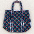 Printed Jaipuri Tote Bag | Animal and Floral Printed Rajasthani Bag
