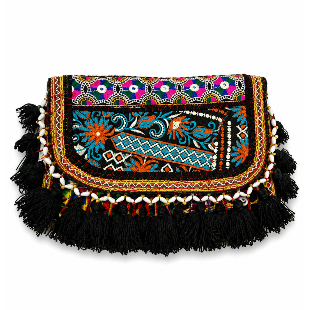 Vibrant Vibes Embroidered Sling Bag for Women