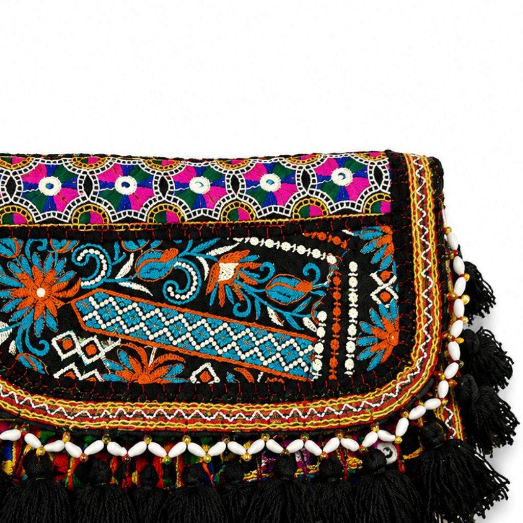 Vibrant Vibes Embroidered Sling Bag for Women