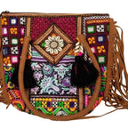 Fringe Play Embroidered Banjara Tote Bag