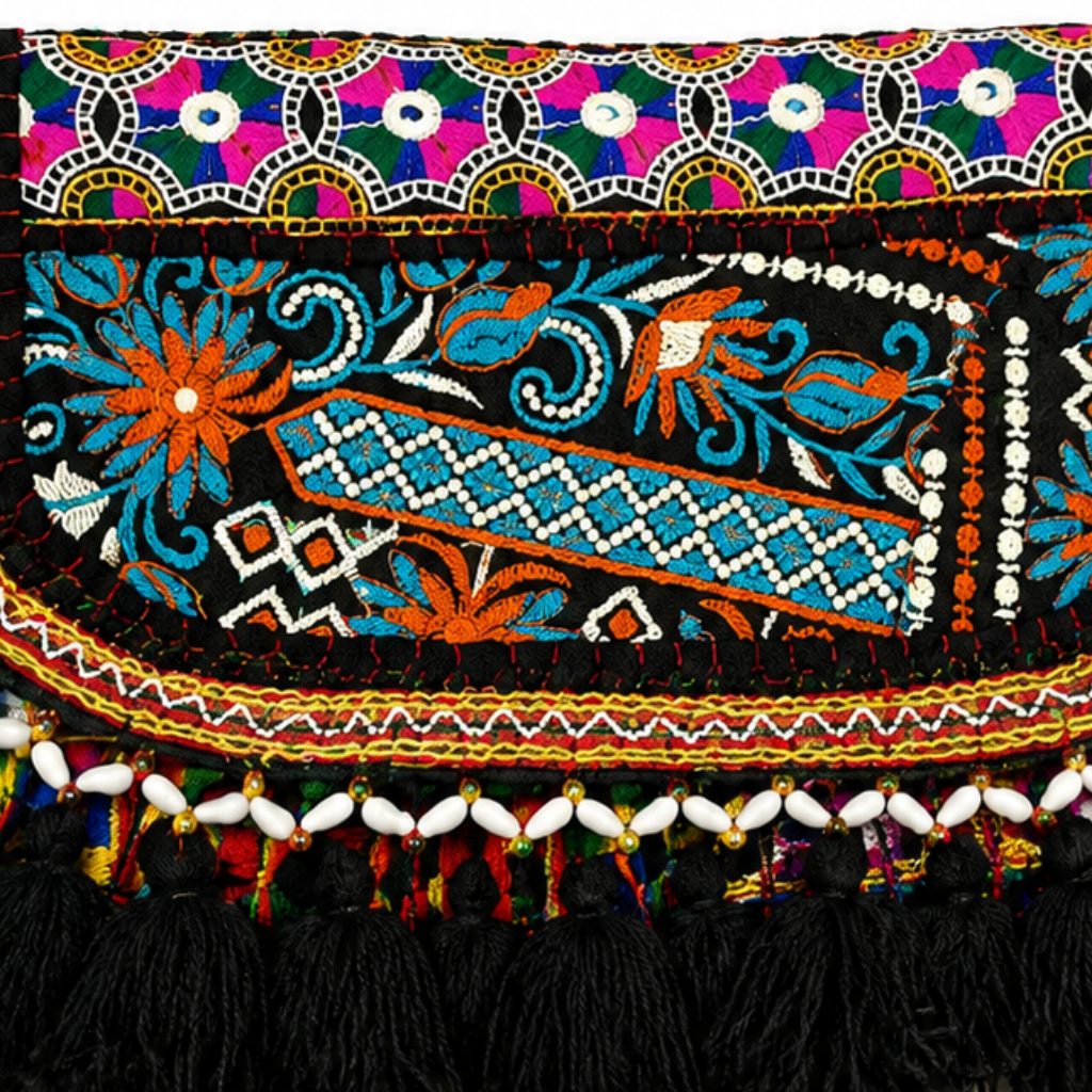Vibrant Vibes Embroidered Sling Bag for Women