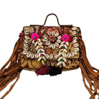 Festival Fringe Boho Embroidered Bag