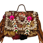Festival Fringe Boho Embroidered Bag