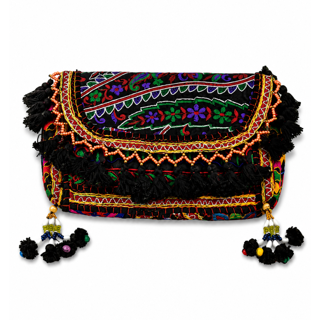 Vibrant Vibes Embroidered Sling Bag for Women