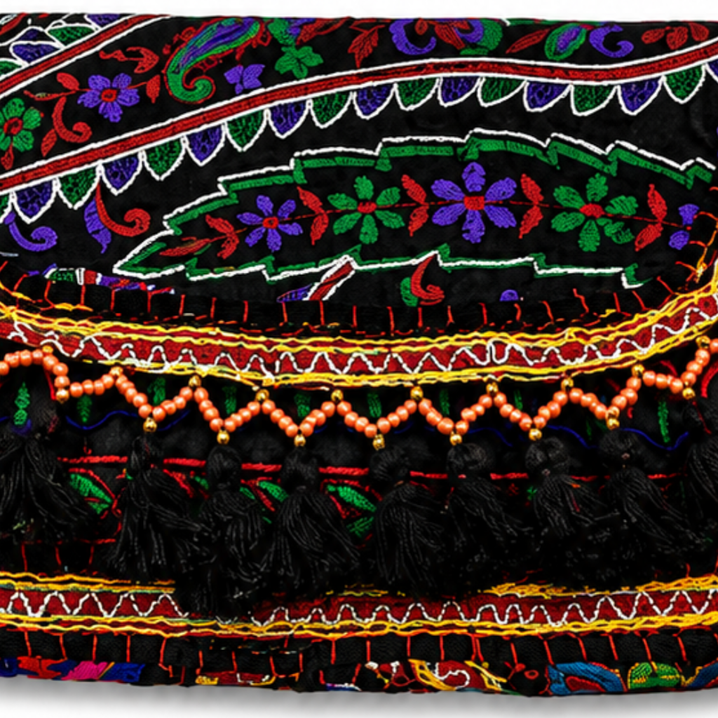Vibrant Vibes Embroidered Sling Bag for Women