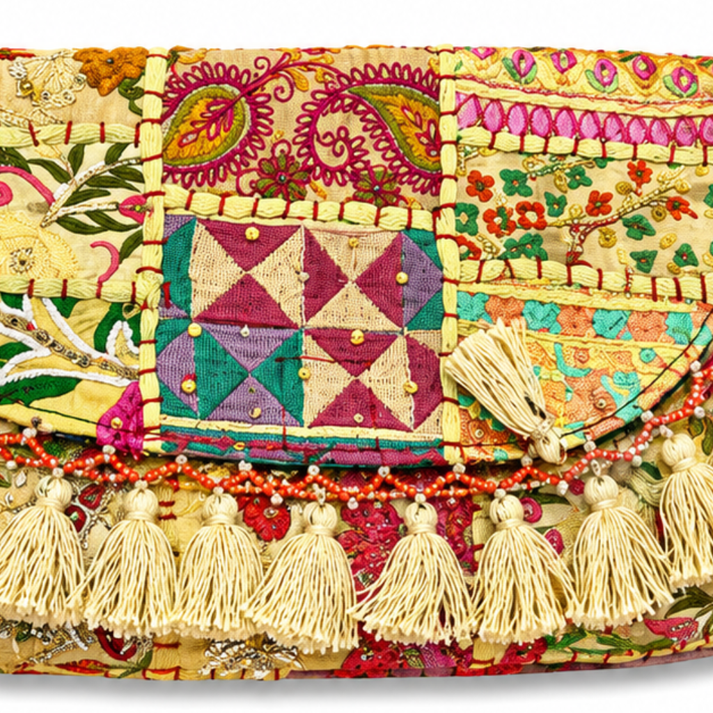 Vibrant Vibes Embroidered Sling Bag for Women