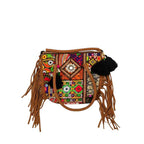 Fringe Play Embroidered Banjara Tote Bag