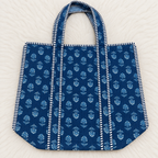 Printed Jaipuri Tote Bag | Animal and Floral Printed Rajasthani Bag