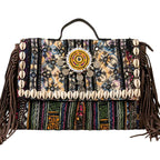 Embroidered Fringe Banjara Laptop Bag for Women