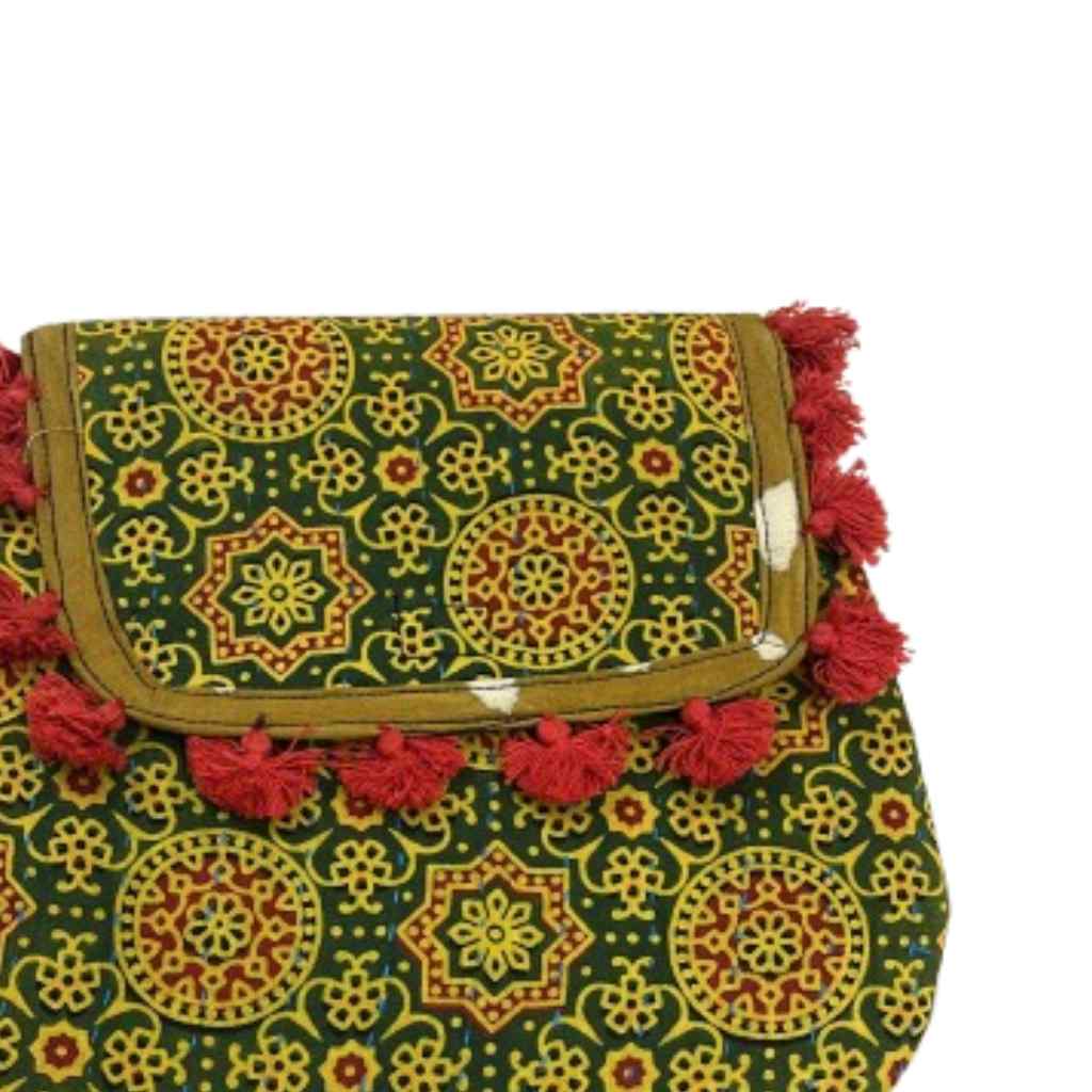 Indie Craft  Printed Ajrakh Sling Bag