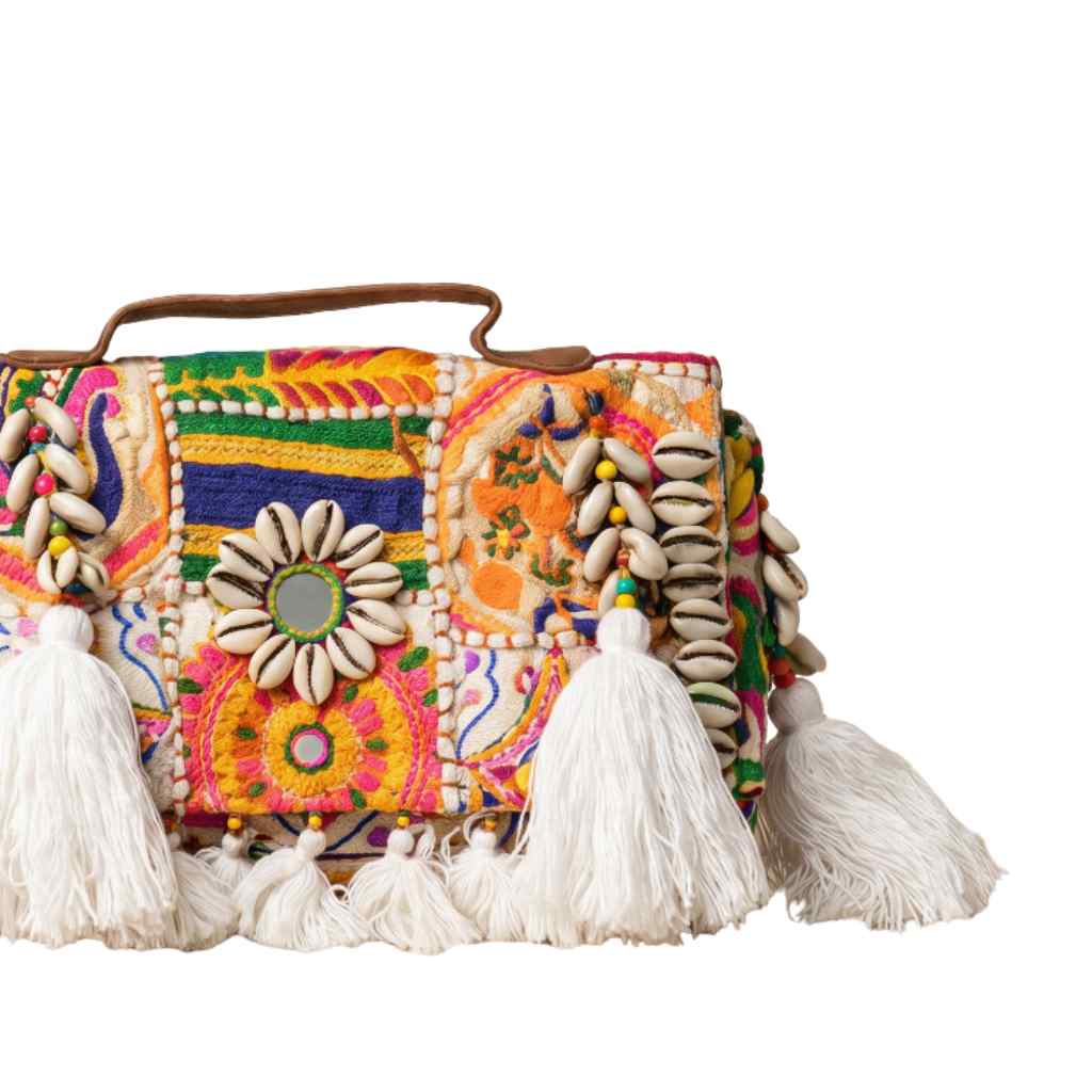 Fusion Bling Embroidered Banjara Handbag