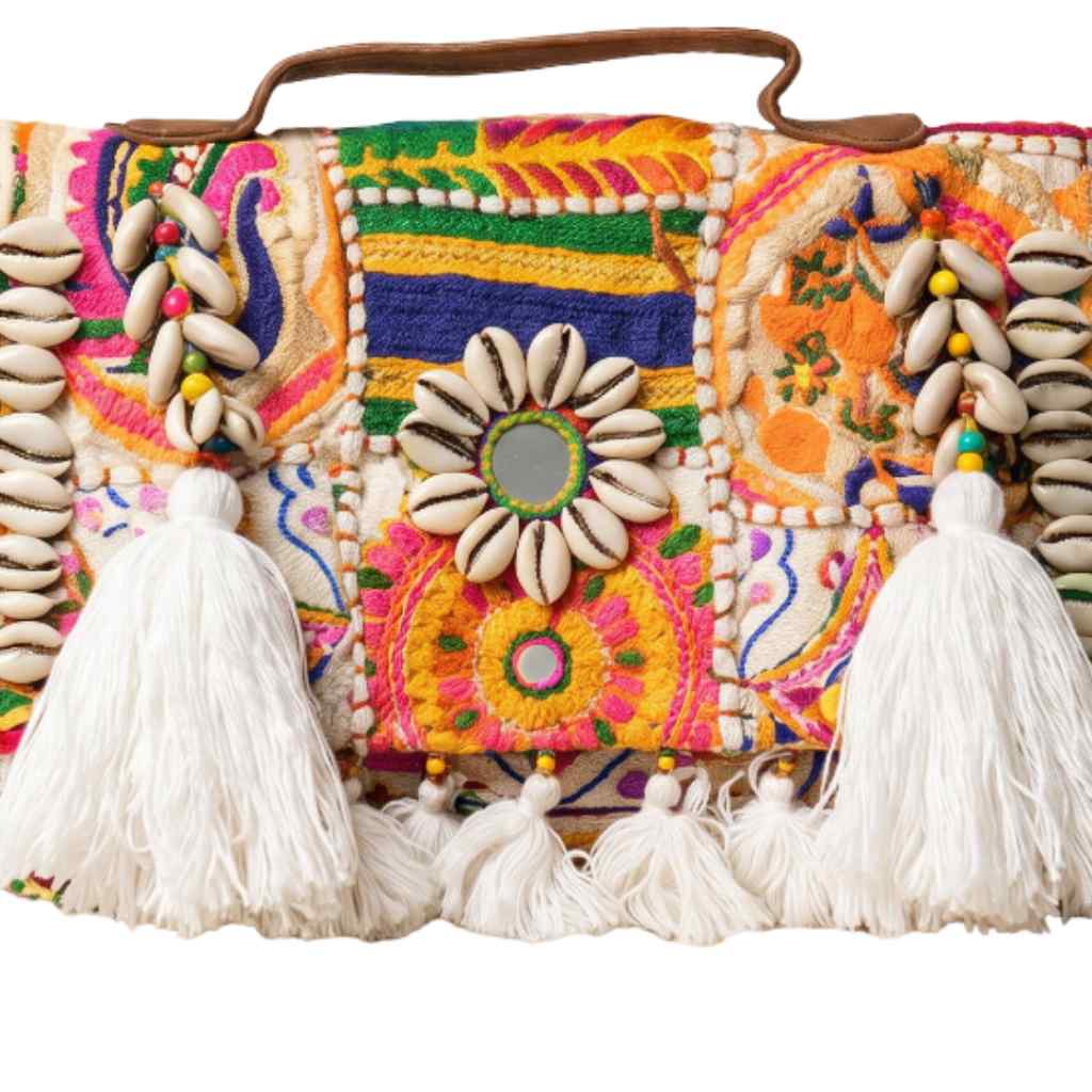 Fusion Bling Embroidered Banjara Handbag