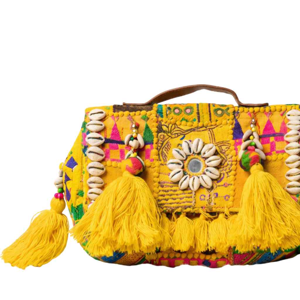 Fusion Bling Embroidered Banjara Handbag