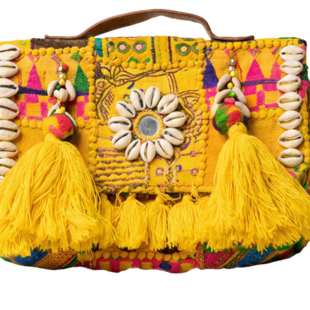 Fusion Bling Embroidered Banjara Handbag