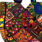 Colorful Bliss Cotton Bag with Detailed Embroidery Work