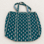 Printed Jaipuri Tote Bag | Animal and Floral Printed Rajasthani Bag