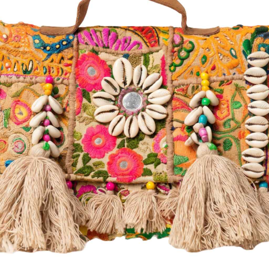 Fusion Bling Embroidered Banjara Handbag