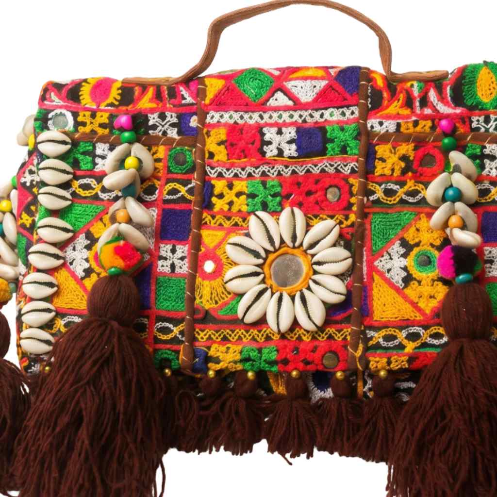 Fusion Bling Embroidered Banjara Handbag