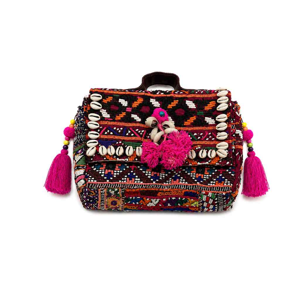 Folk Fusion Colorful Embroidered Banjara Bag with Codi Accents
