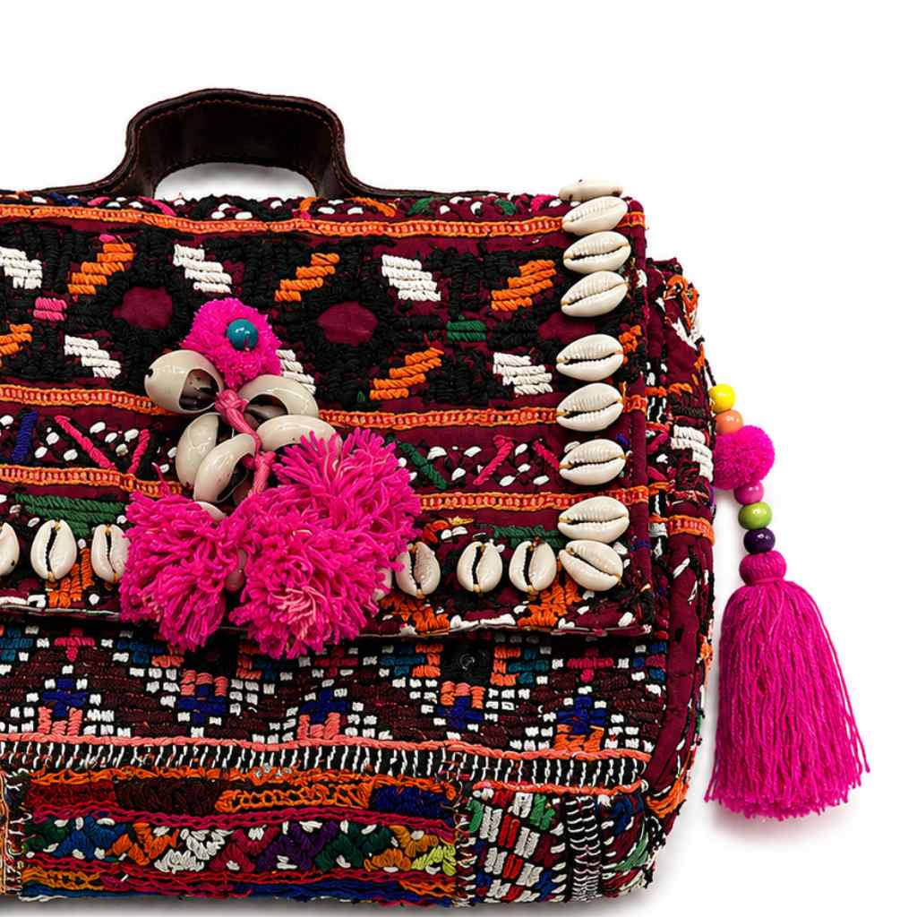 Folk Fusion Colorful Embroidered Banjara Bag with Codi Accents