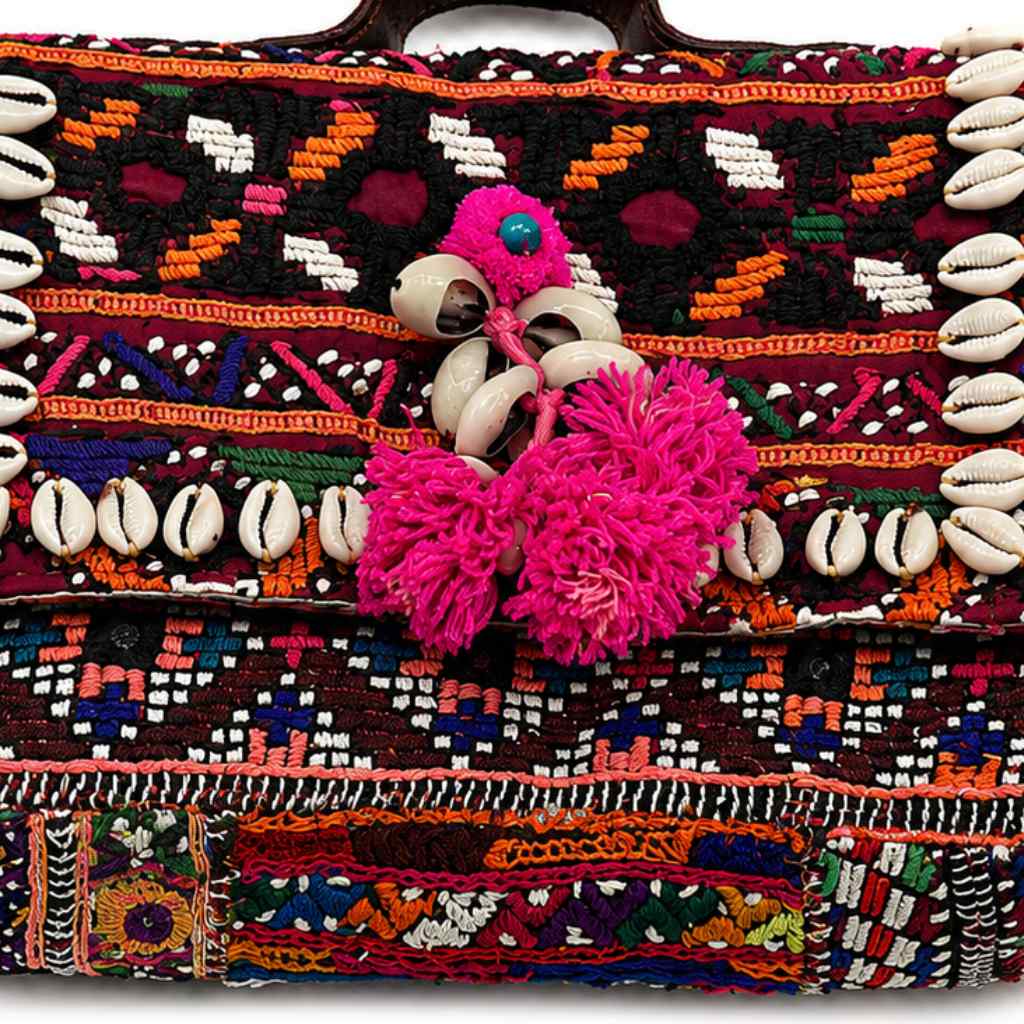 Folk Fusion Colorful Embroidered Banjara Bag with Codi Accents