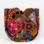 Colorful Bliss Cotton Bag with Detailed Embroidery Work