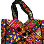Colorful Bliss Cotton Bag with Detailed Embroidery Work