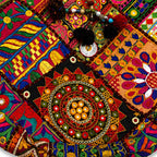 Colorful Bliss Cotton Bag with Detailed Embroidery Work