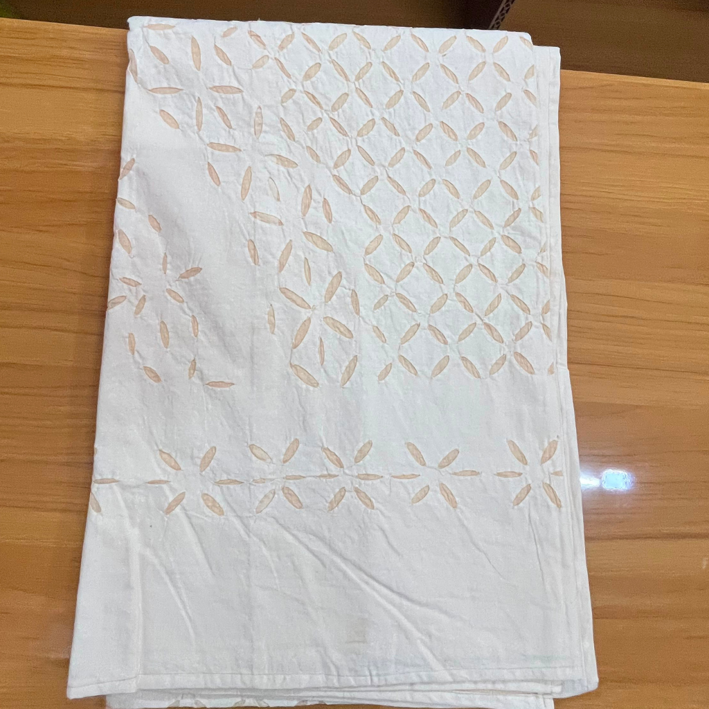 Handmade Applique Single Bedsheet (Without Pillow Cover)