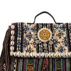 Embroidered Fringe Banjara Laptop Bag for Women